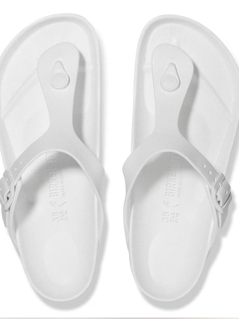 Birkenstock Gizeh EVA Sandals White Size 41 / Women’s 10-10.5 NWT